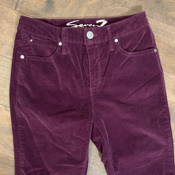 Seven7 Burgundy Corduroy Pants - Picture 2 of 6